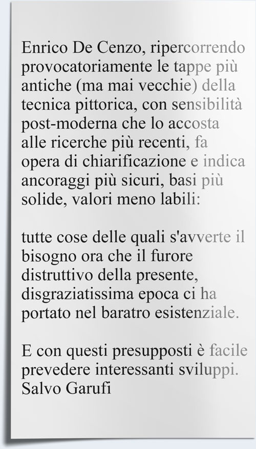 Ritaglio dell&rsquo;articolo di Salvo Garufi su Enrico De Cenzo